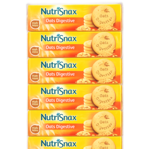 NutriSnaX Oat Digestive Biscuits (6X70g) pack